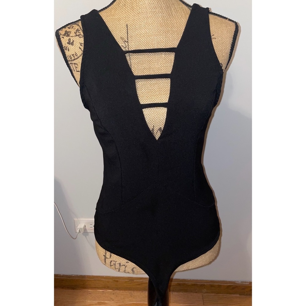 Women’s black bodysuit